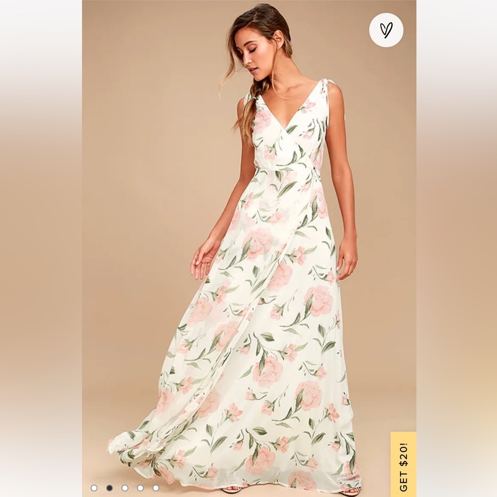 EUC Lulu’s Floral Maxi Dress